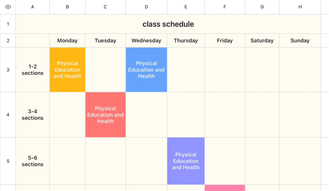 Course Schedule 2